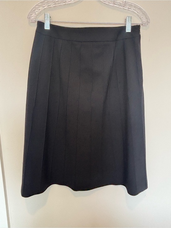 Ann Taylor Dresses & Skirts - Ann Taylor Wool Black A-Line Pleated Skirt